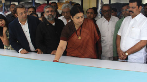 VISIT OF HON'BLE UNION TEXTILE MINISTER SMT. SMRITI IRANI